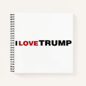 Carnet J'aime Trump (Devant)