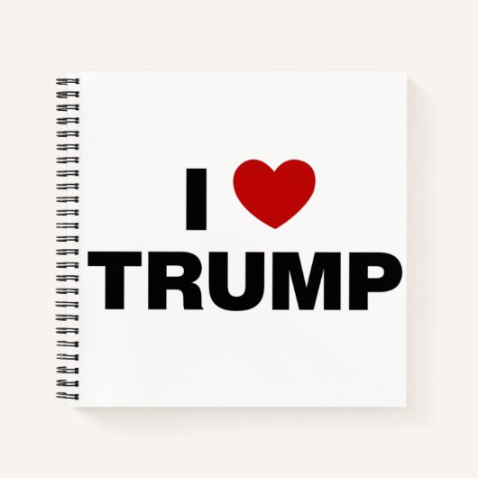Carnet J'aime Trump (Devant)