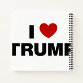 Carnet J'aime Trump (Dos)