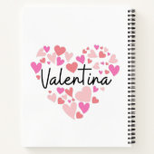 Carnet J'aime Valentina (Dos)