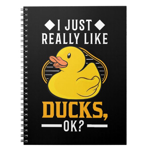 Carnet J'Aime Vraiment Les Canards (Devant)