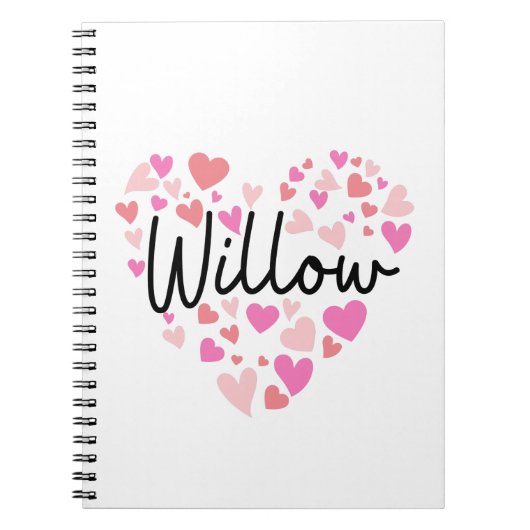 Carnet J'aime Willow (Devant)
