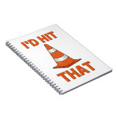 Carnet J'allais frapper ce drôle autocross orange cône ho (Côté Droit)