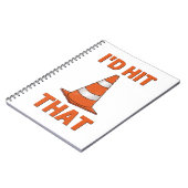 Carnet J'allais frapper ce drôle autocross orange cône ho (Côté gauche)