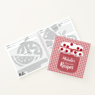 Carnet Jam et En vichy recettes personnalisées