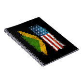 Carnet Jamaican American Flag Jamaica Usa (Côté Droit)
