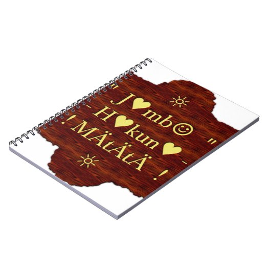 Carnet Jambo Hakuna Matata : Art africain Imprimer/Graphi (Côté gauche)