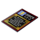 Carnet James 1:2 1:3 Citation biblique du KJV éclairé (Côté gauche)