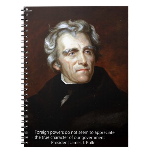 Carnet James K Polk Et Citation (Devant)