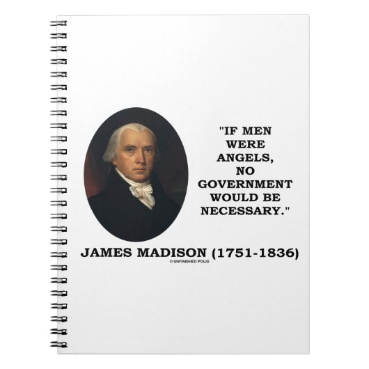 Carnet James Madison Si les hommes étaient des anges Pas (Devant)