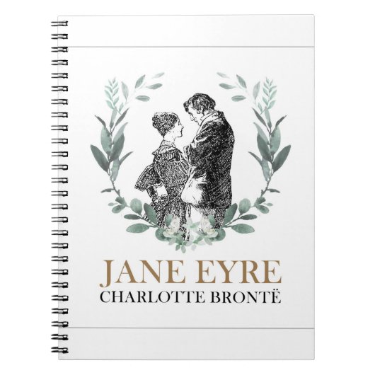Carnet Jane Eyre et Edward Rochester avec Wreath (Devant)