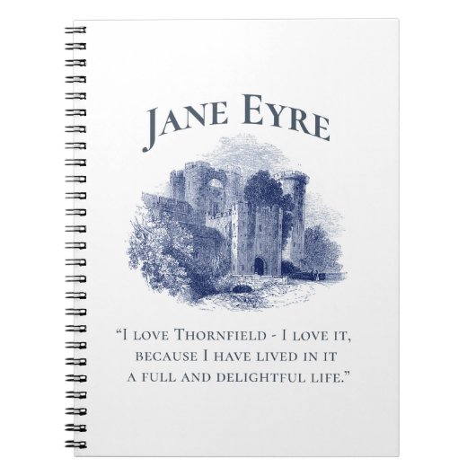 Carnet Jane Eyre - I Love Thornfield - Château (Devant)