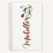 Carnet January Bloom & Birthstone Personalized Bookmark (Recto)