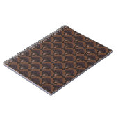 Carnet Japanese art deco style - Chocolate (Côté gauche)
