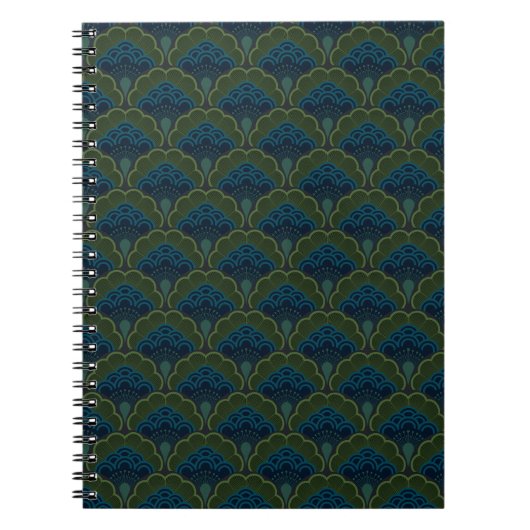 Carnet Japanese art deco style_Deep Forest (Devant)
