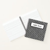 Carnet Japanese-Inspired Geometric Black & White Custom (Intérieur)
