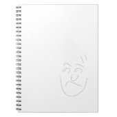 Carnet Japanese letter face notebook | へのへのもへじ (Devant)