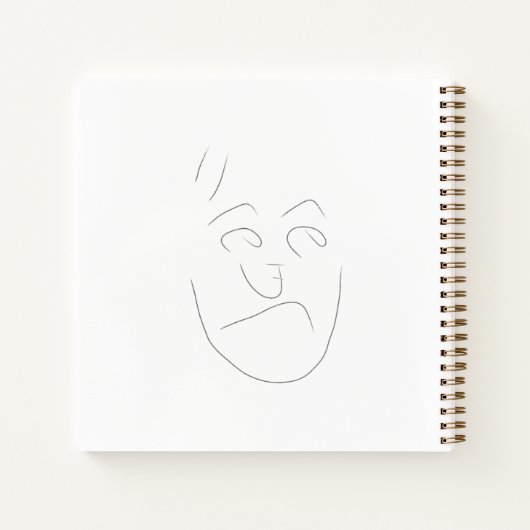 Carnet Japanese letter face notebook | へのへのもへじ (Dos)