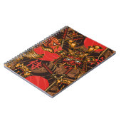Carnet Japanese style vintage seamless pattern with samur (Côté gauche)