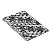 Carnet Japonais Asanoha motif - blanc et noir (Côté Droit)