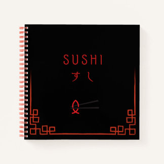 Carnet japonais de recettes de sushis