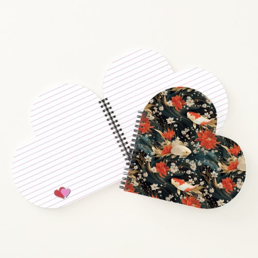 Carnet Japonais Koi Poisson Motif (Intérieur)