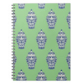 Carnet Jar de gingembre bleu et blanc (Devant)