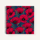 Carnet Jardin à pavot nocturne (Devant)