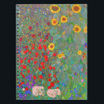 Carnet Jardin agricole de Gustav Klimt avec tournesols<br><div class="desc">Jardin agricole de Gustav Klimt avec carnet de tournesols.</div>