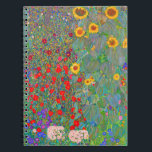 Carnet Jardin agricole de Gustav Klimt avec tournesols<br><div class="desc">Jardin agricole de Gustav Klimt avec carnet de tournesols.</div>