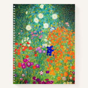 Carnet Jardin aux fleurs Gustav Klimt