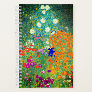 Carnet Jardin aux fleurs Gustav Klimt