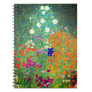 Carnet Jardin aux fleurs Gustav Klimt