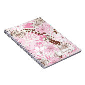 Carnet Jardin Brown et rose de ressort (Côté Droit)