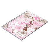 Carnet Jardin Brown et rose de ressort (Côté gauche)