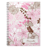 Jardin Brown et rose de ressort