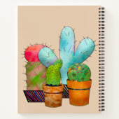 Carnet Jardin coloré de Cactus (Dos)