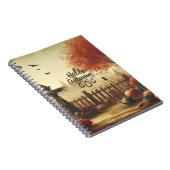 Carnet Jardin d'automne et épouvantail (Côté Droit)