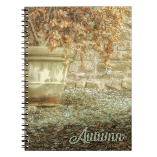 Carnet Jardin d'automne rustique (Devant)