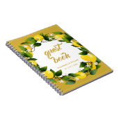 Carnet Jardin de couronnes de citron moderne | Invité Mar (Côté Droit)