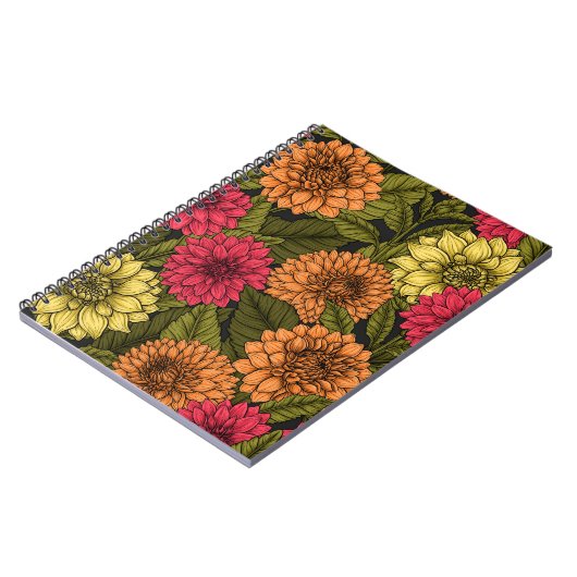 Carnet Jardin de Dahlia (Côté gauche)