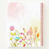 Carnet Jardin de fleurs aquarelle enfants (Dos)