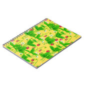Carnet Jardin de fraise sur jaune (Côté gauche)