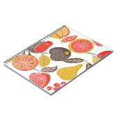Carnet jardin de fruits avec oiseau (Côté gauche)