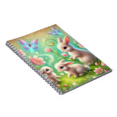 Carnet Jardin de lapin de printemps Imaginaire (Côté Droit)