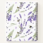 Carnet Jardin de lavande à l'aquarelle (Dos)