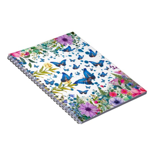 Carnet Jardin de Papillons Enchanté - Note de Style Flora (Côté Droit)