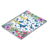Carnet Jardin de Papillons Enchanté - Note de Style Flora (Côté gauche)