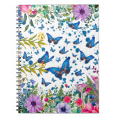Carnet Jardin de Papillons Enchanté - Note de Style Flora (Devant)