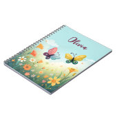 Carnet Jardin de papillons pastel fantaisiste (Côté gauche)